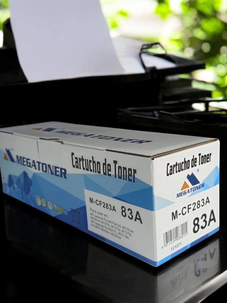 Tóner HP 83A MEGATONER Genérico Negro (M-CF283A/CRG137) Compatible con HP M125 M127 M225 M201 MF2xx LBP151