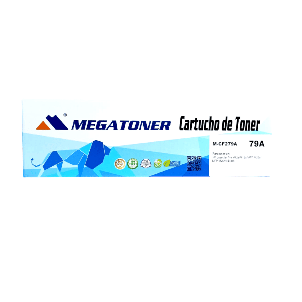 Tóner HP 79A MEGATONER Genérico Negro (M-CF279A) Compatible con HP M12 M26