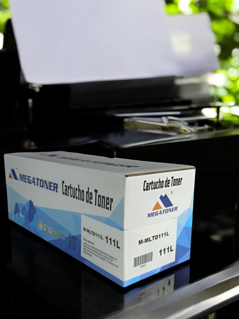 Tóner Samsung 111L MEGATONER Genérico Negro (M-MLTD111L) Compatible con Samsung SL-M2020 SL-M2070