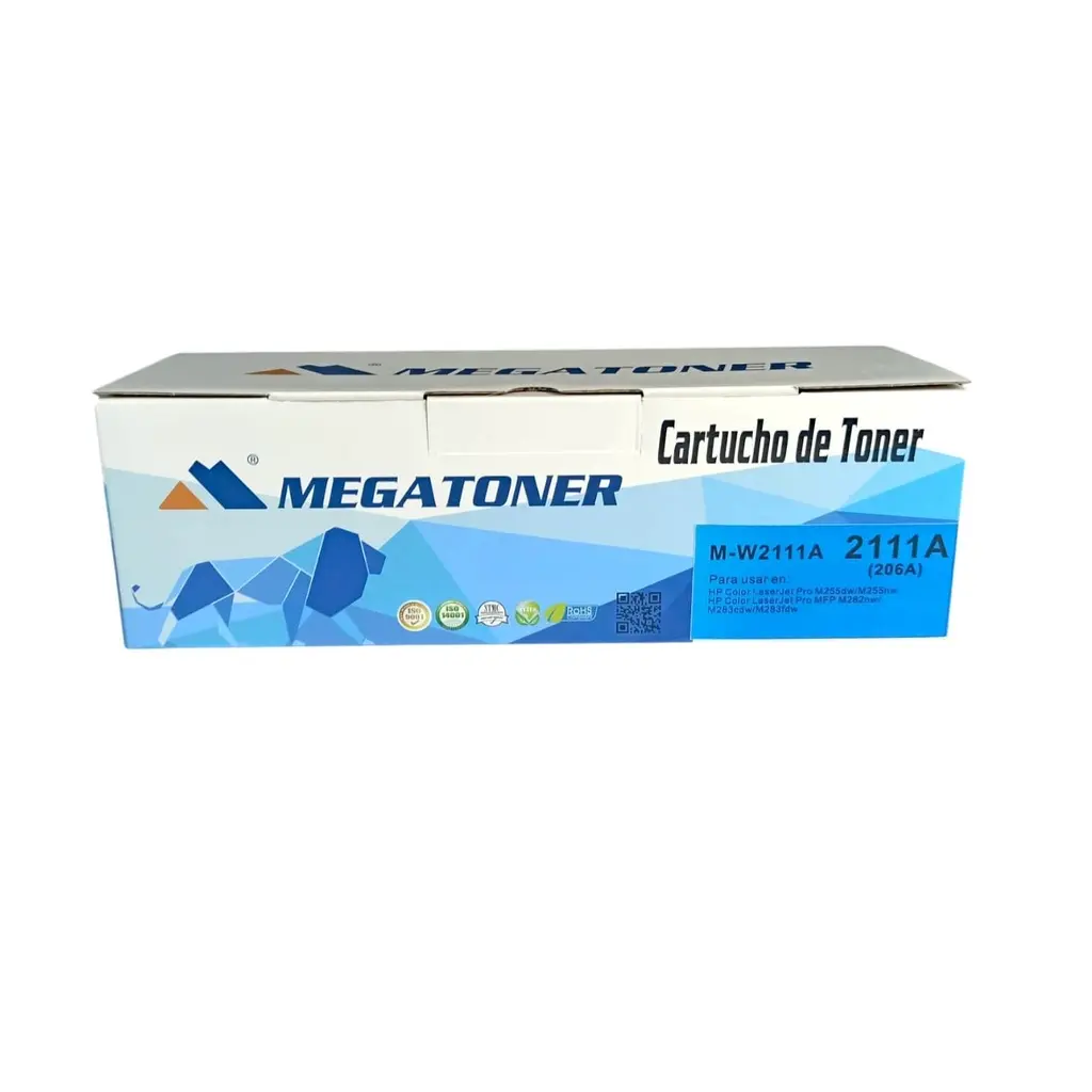 Tóner HP 206A sin chip MEGATONER Genérico Negro (M-W2111Asc) Compatible con HP M283 M255.webp