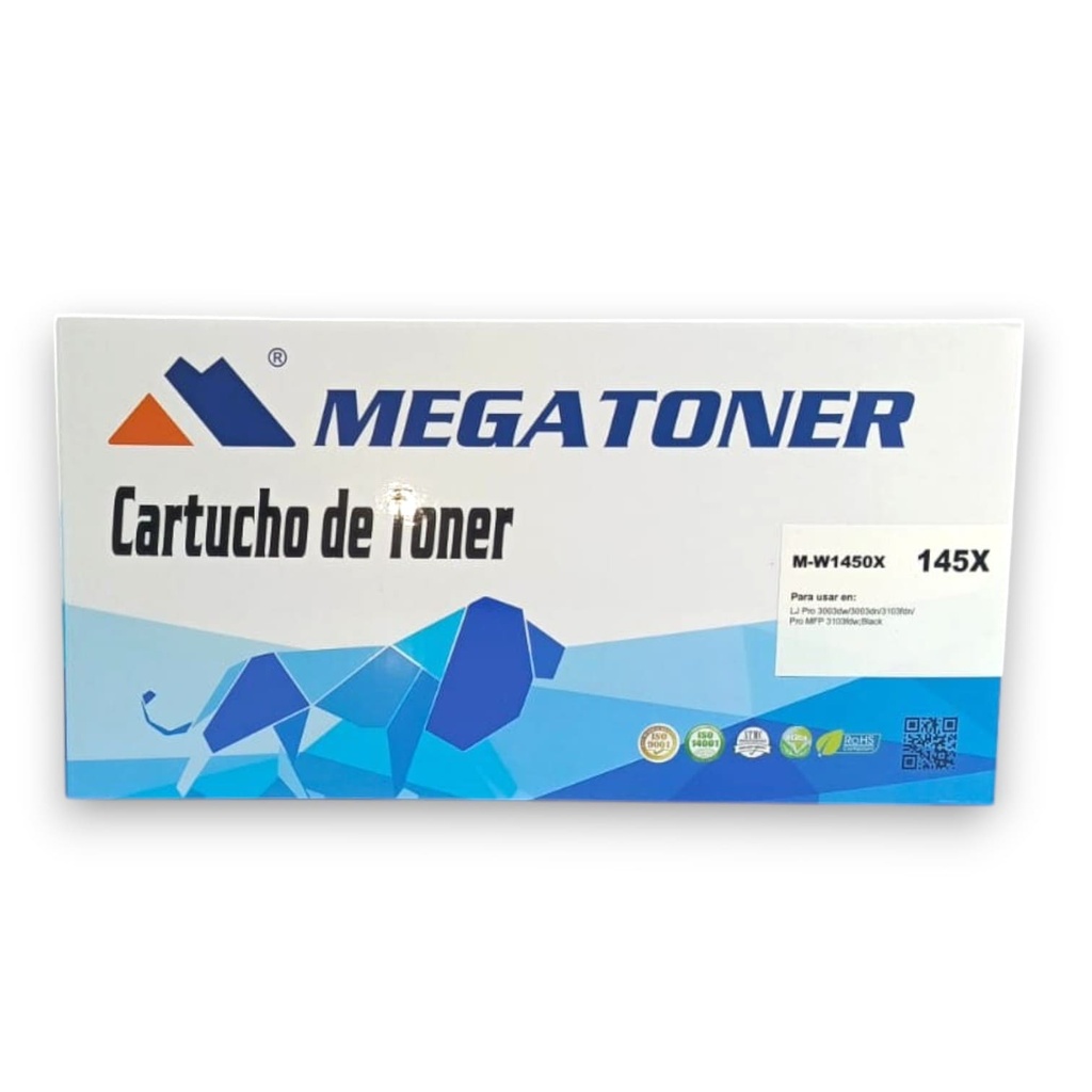 Tóner HP 145X con chip (W1450X) Compatible 3003, 3103 | Megatoner