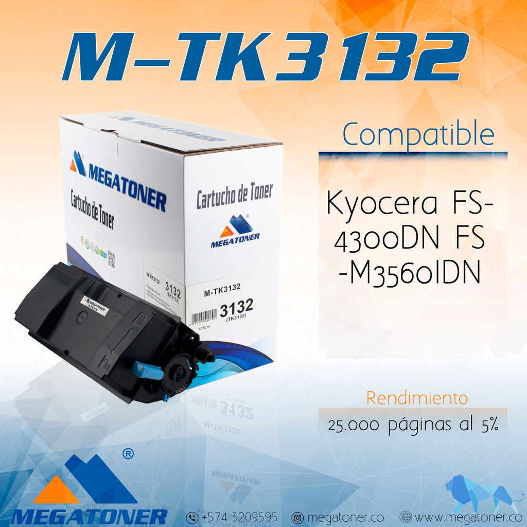 Cartucho MEGATONER M-TK3132 (3132)
