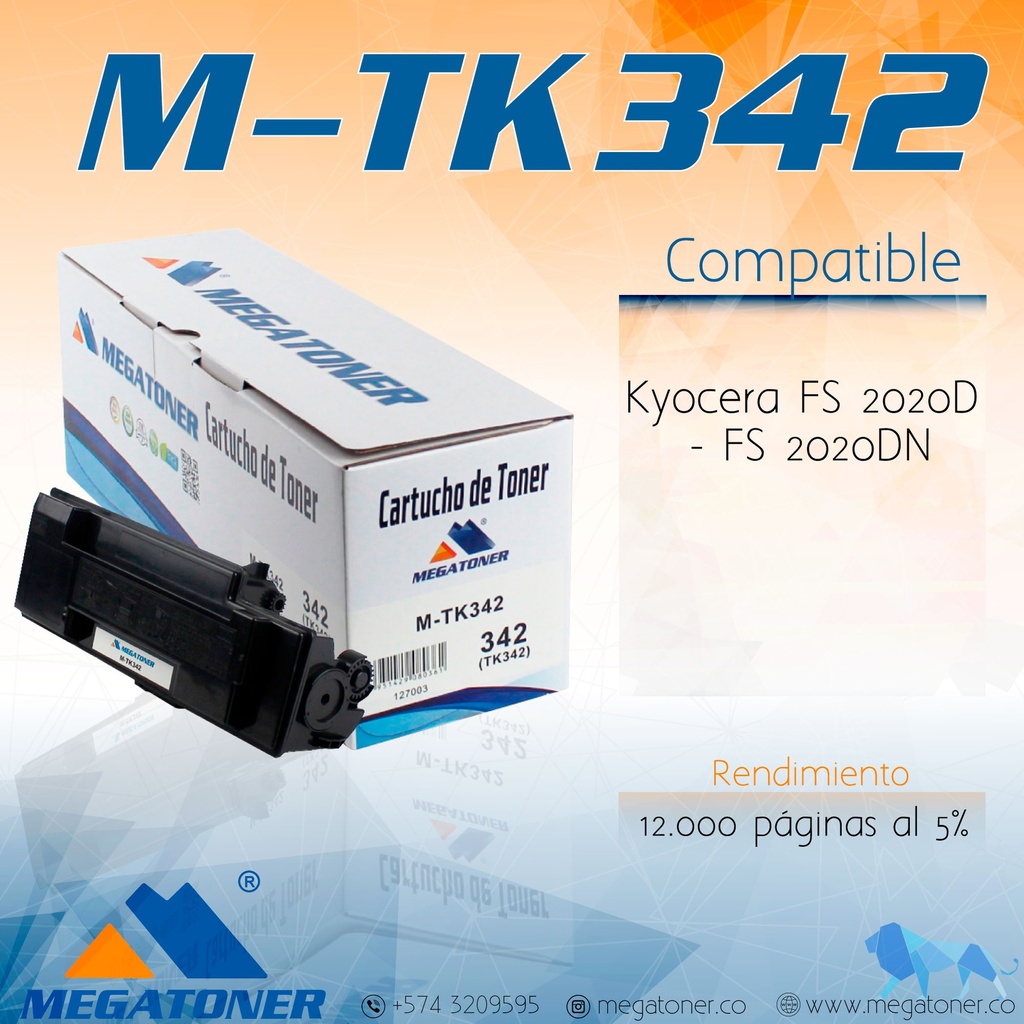 Cartucho MEGATONER M-TK342 (342)