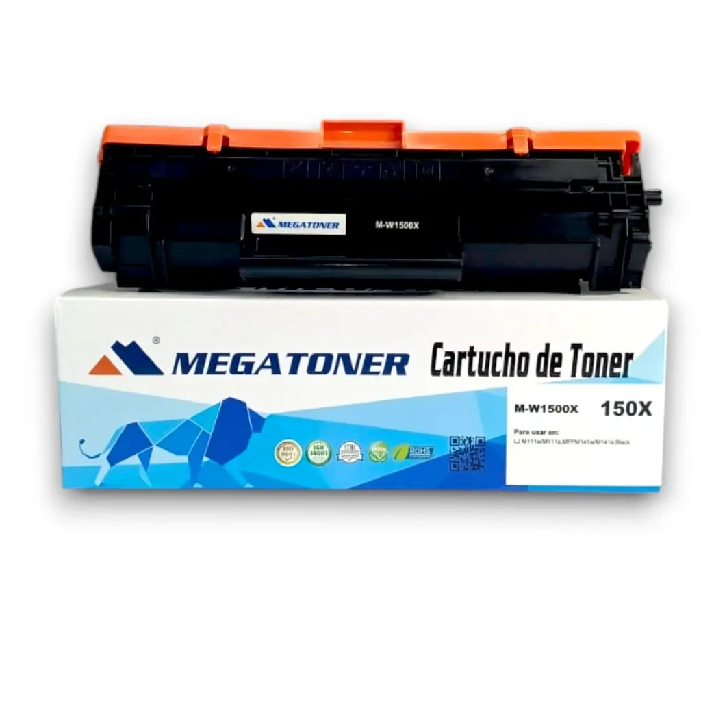 [121197] Tóner HP 150X Negro con chip W1500X Compatible con HP M111, M141 | Megatoner
