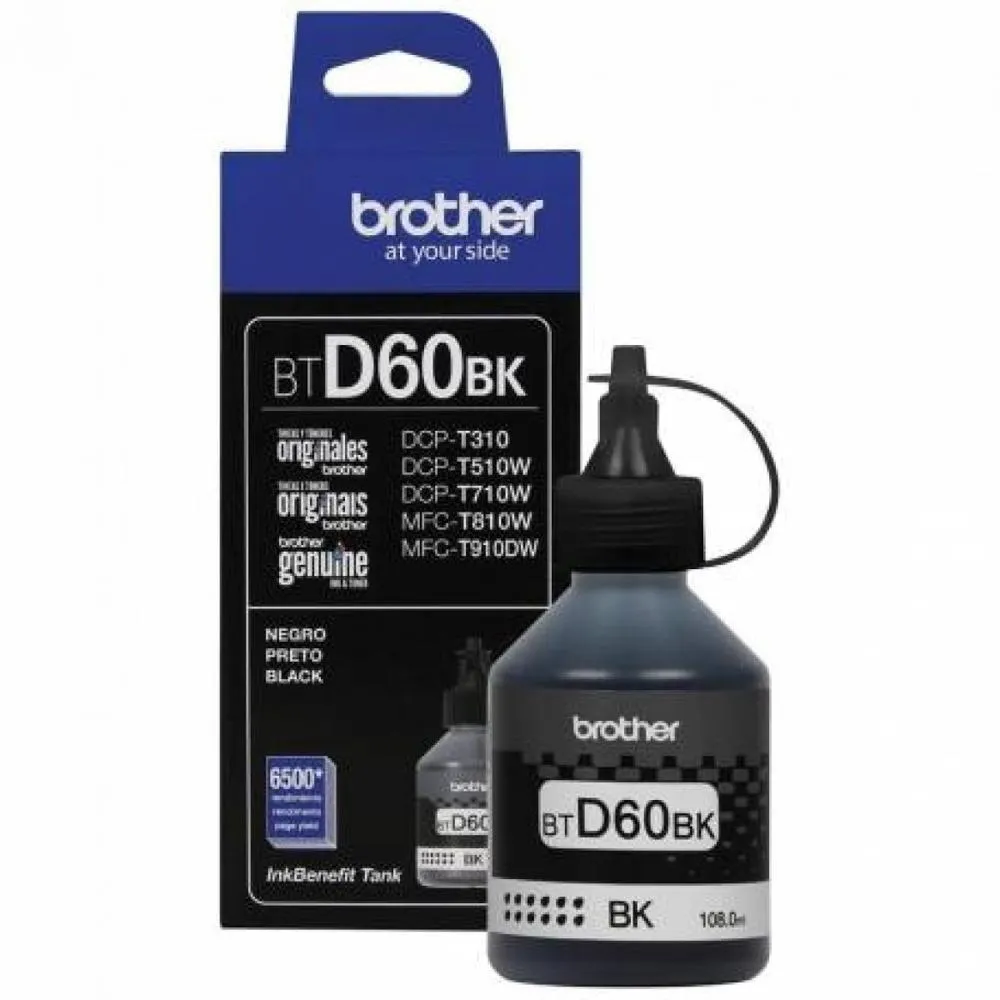 [219005] Botella de Tinta Brother BTD60BK Negro | Original