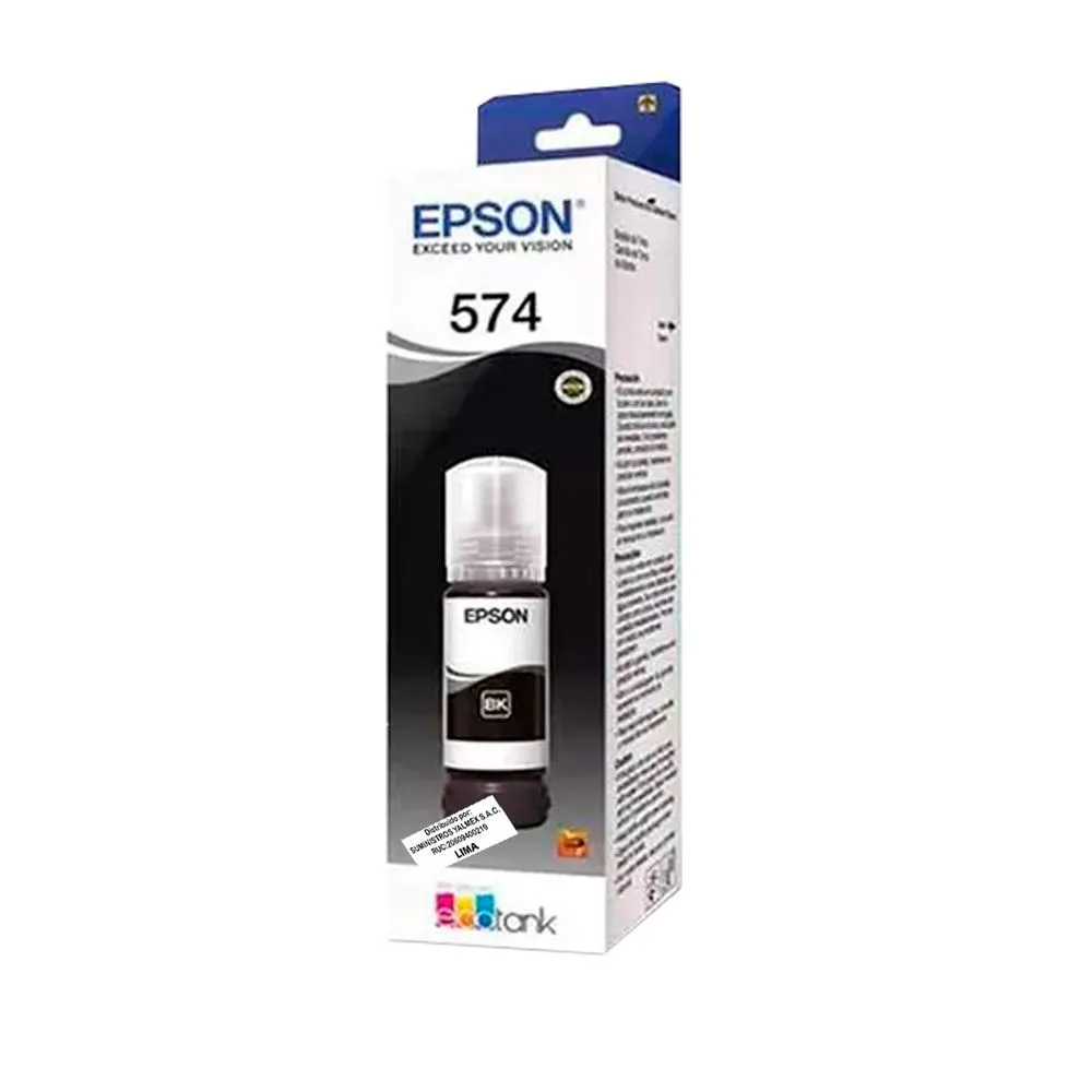[215088] Botella de Tinta Epson 574 Negro T574120 | Original