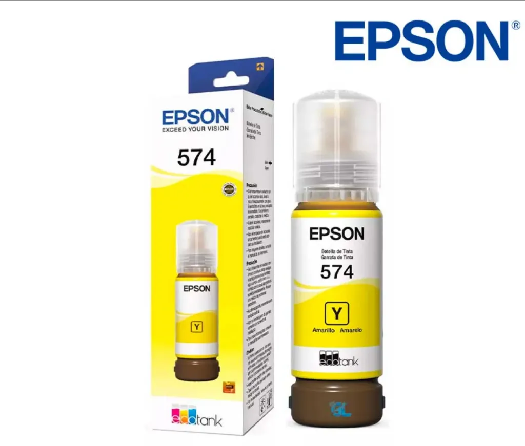 Botella de Tinta Epson 574 Amarillo T574120 | Original