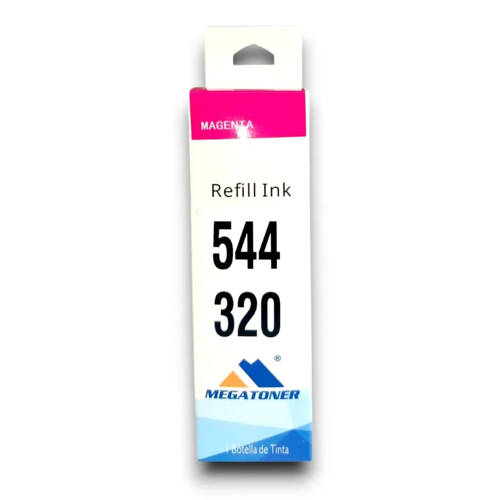 Botella de Tinta Epson 544 Magenta T544320 Compatible con Epson L1110 L3110 L3150 L5190 | Megatoner