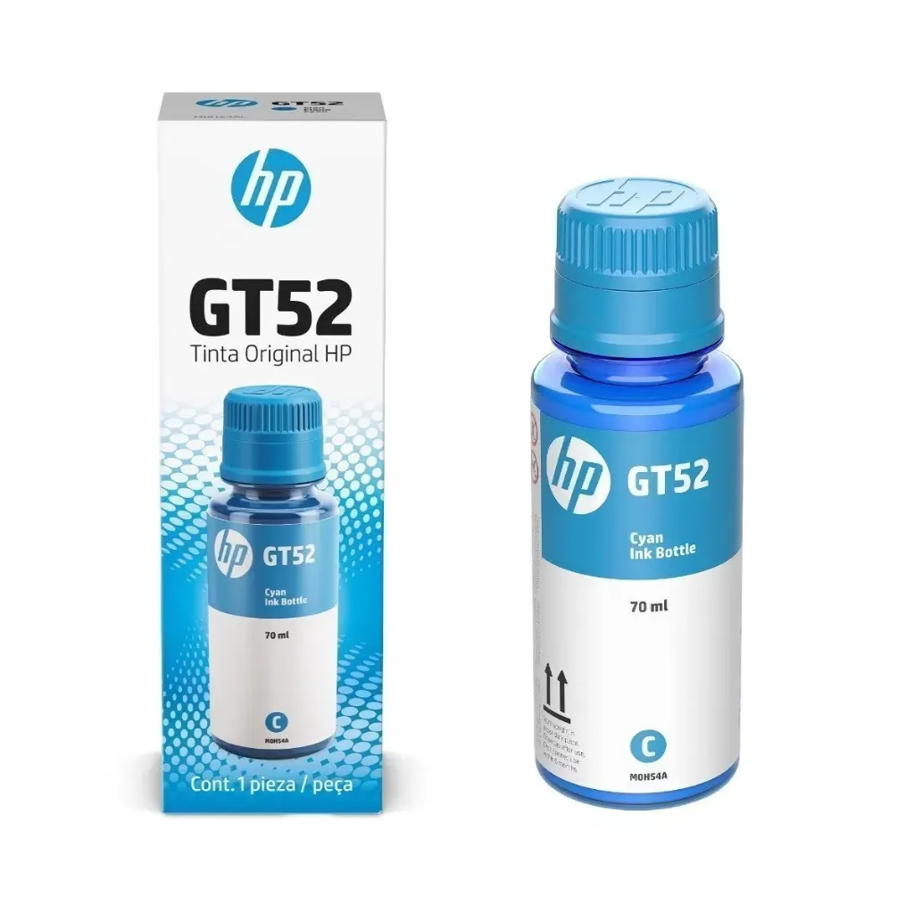 [211134] Botella de Tinta HP GT52 Cian (M0H54AL) | Original