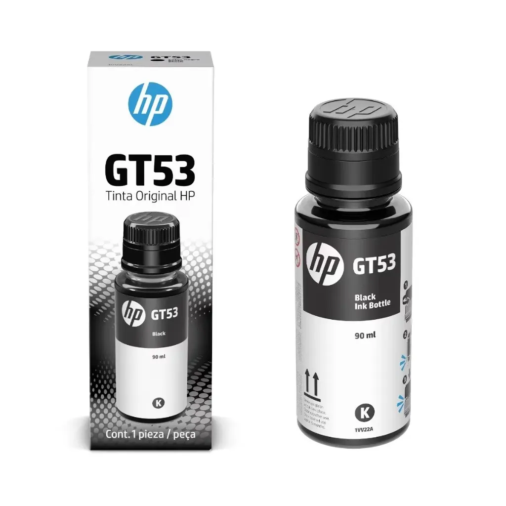 Botella de Tinta HP GT53 Black (1VV22AL) Original