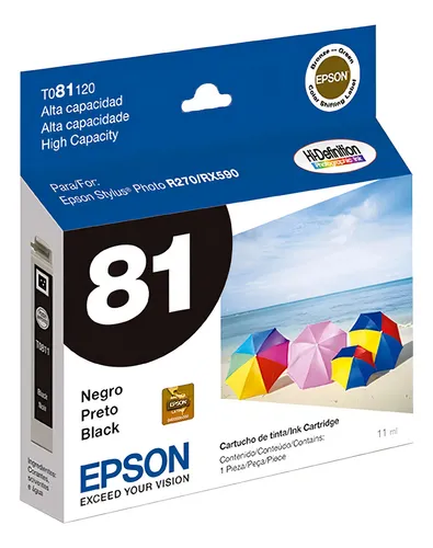 [215065] Cartucho de Tinta Epson 81 Negro T081120  Original