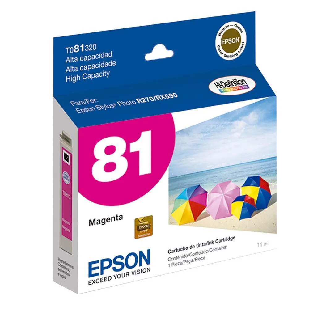 [215063] Cartucho de Tinta Epson 81 Magenta T081320 | Original