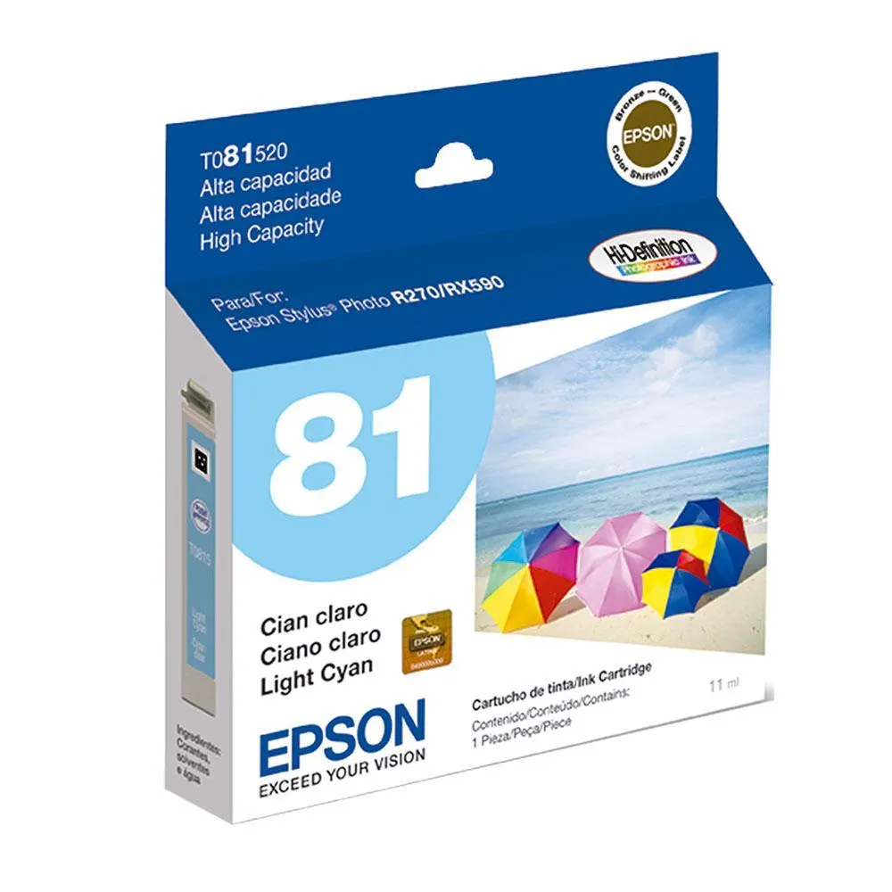 [215061] Cartucho de Tinta Epson T081520 Cyan Claro | Original