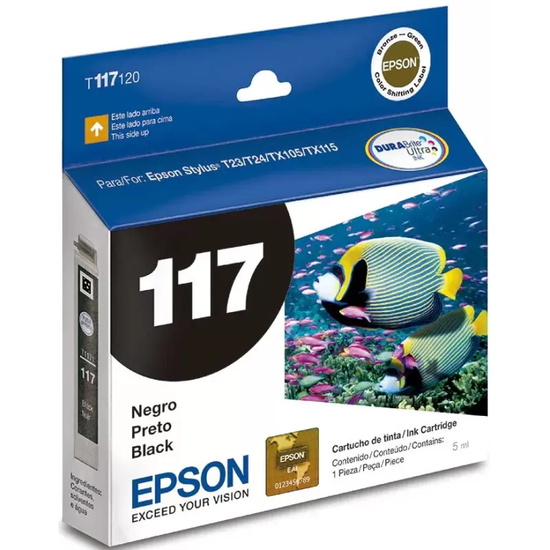 [215057] Cartucho de Tinta Epson 117 Negro T117120 | Original