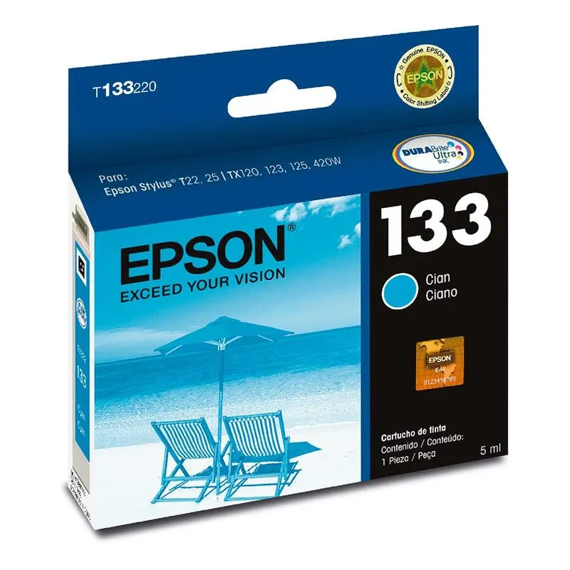 Cartucho de Tinta Epson 133 Cian T133220  | Original