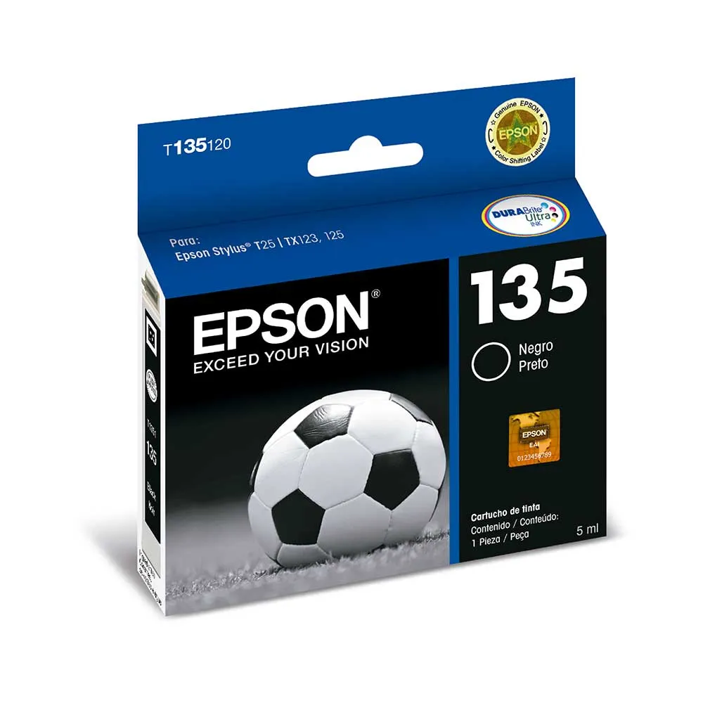 [215052] Cartucho de Tinta Epson 135 Negro T135120 | Original