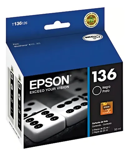 Cartucho de Tinta Epson 136 Negro T136126 | Original