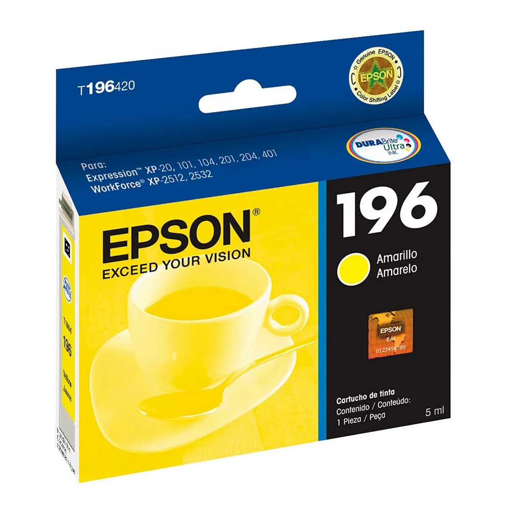 Cartucho de Tinta Epson T196420 Yellow | Original