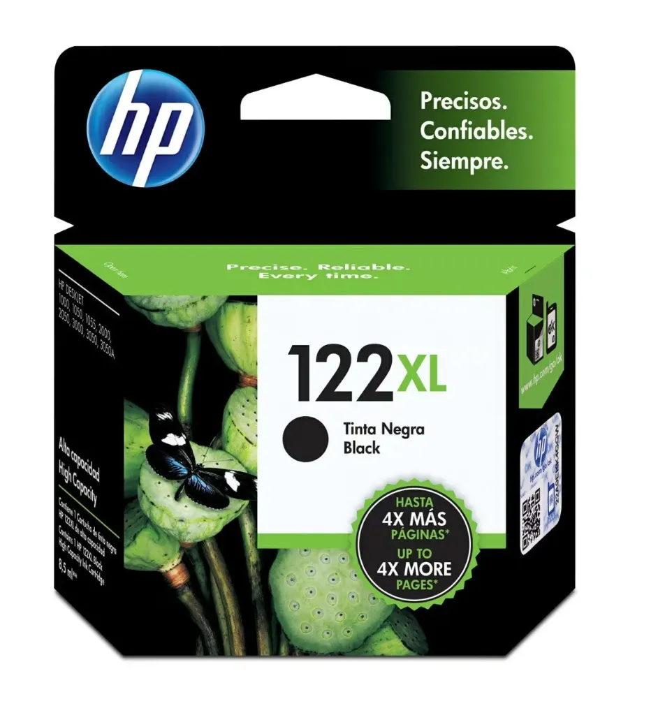 [211040] Cartucho de Tinta HP 122XL Negra (CH563HL) | Original