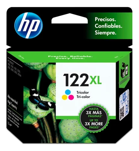 Cartucho de Tinta HP 122XL Tricolor (CH564HL) | Original