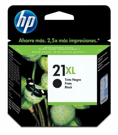 [211147] Cartucho de Tinta HP 21XL (Negra) Original