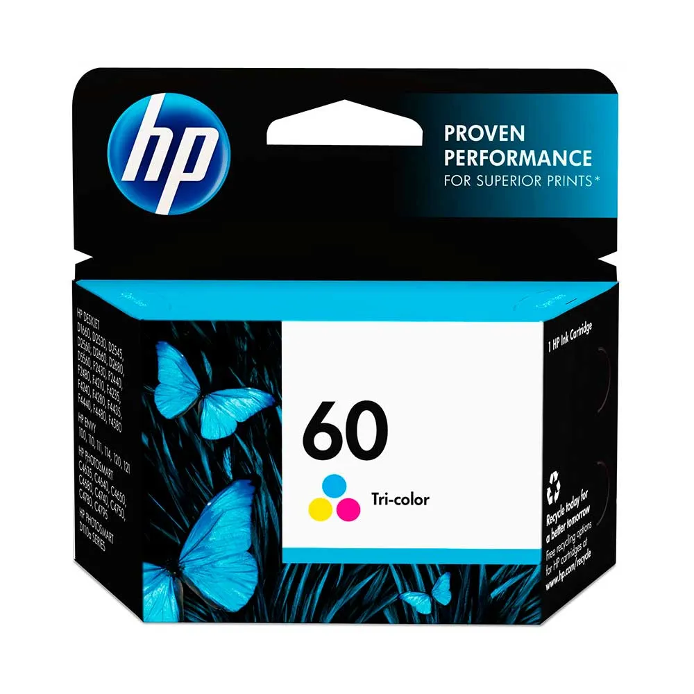 Cartucho de Tinta HP 60 Tricolor (CC643WL) | Original