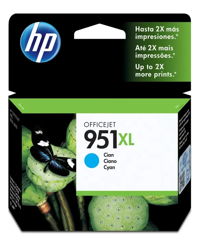 [211059] Cartucho de Tinta HP 951XL Cyan (CN046AL) - Original
