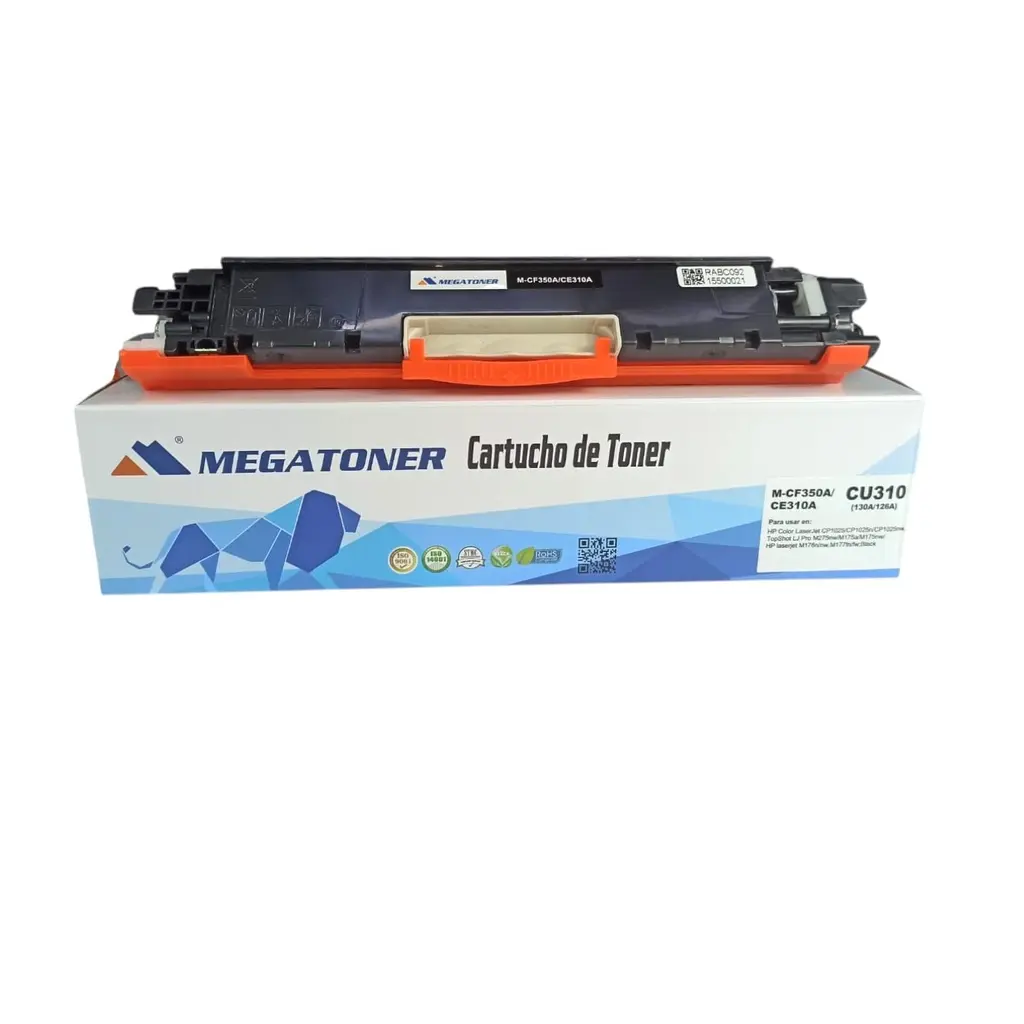 [121126] Toner HP 130A/126A Negro CF350A/CE310A  Compatible con HP M176, M177 | MEGATONER