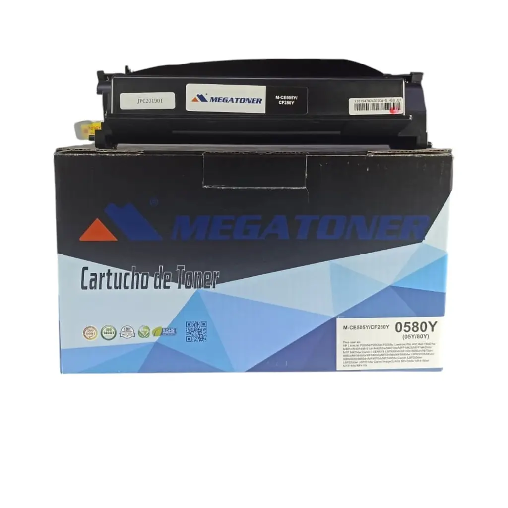 Tóner HP 05Y/80Y Negro Con Chip CE505XL CF280XL Compatible con HP P2050 P2053 P2054 M425 | Megatoner
