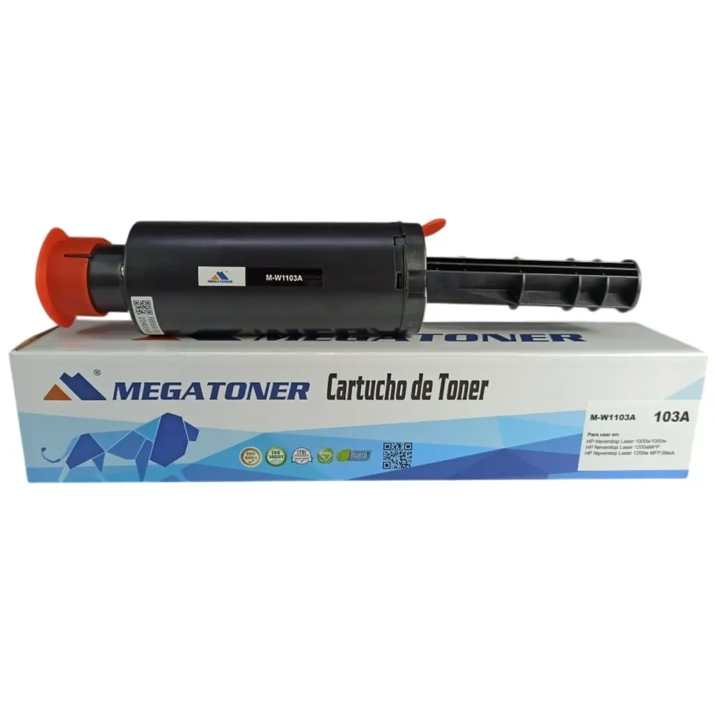 [121171] Tóner HP 103A W1103A Compatible con HP Neverstop Laser 1000a 1000w 1200a 1200w | Megatoner