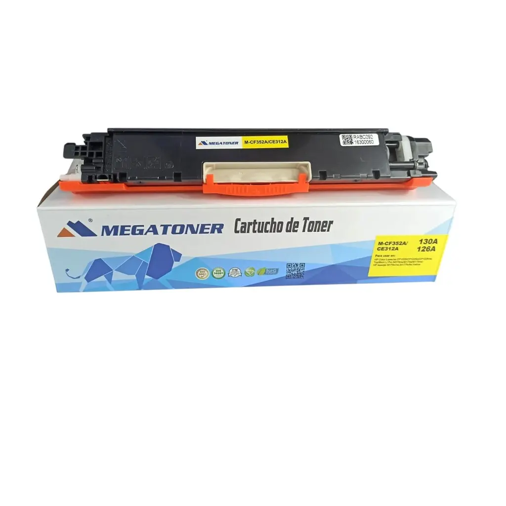 Tóner HP 130A/126A Amarillo CF352A/CE312A Compatible con HP M176, M177 | Megatoner