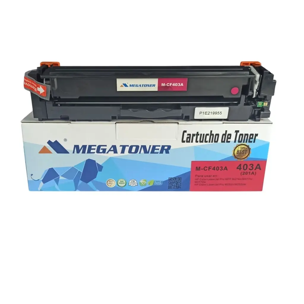 Tóner HP 201A Magenta Con Chip CF403A Compatible con HP M252 M274n M277 | Megatoner