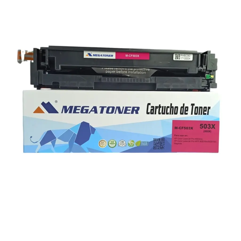 [121158] Tóner HP 202X Magenta CF503X Compatible con HP M254, M281 | Megatoner
