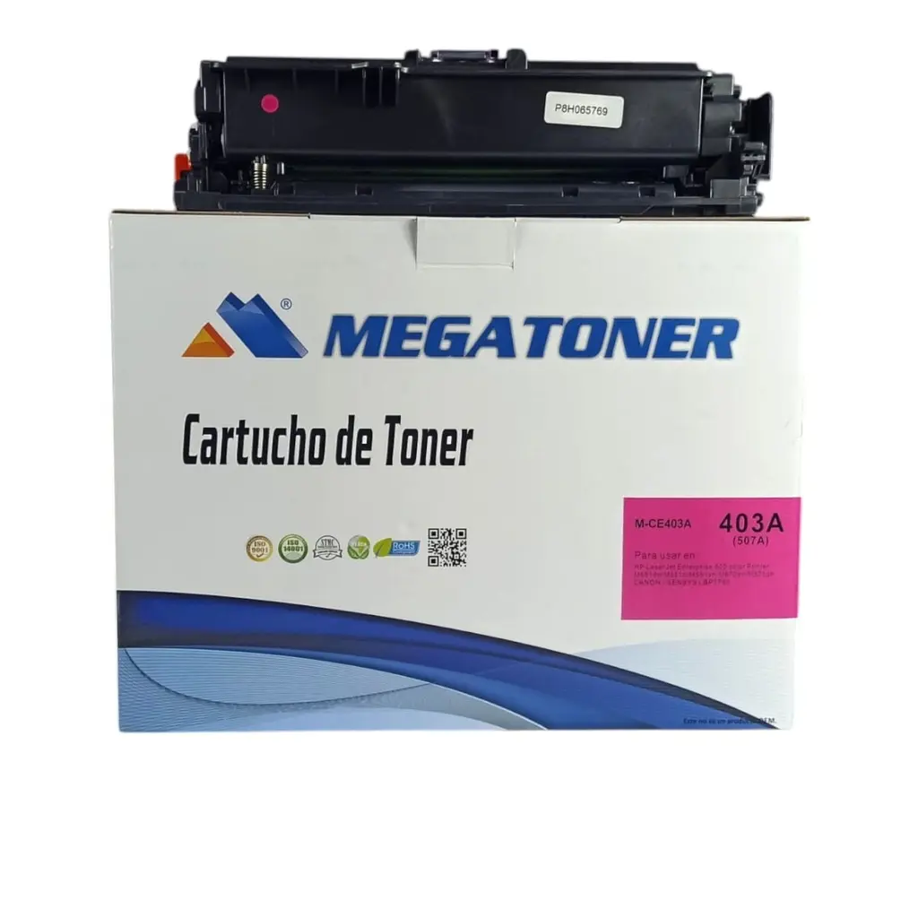 [121087] Tóner HP 507A Magenta CE403A Compatible con HP 500 M551 | Megatoner