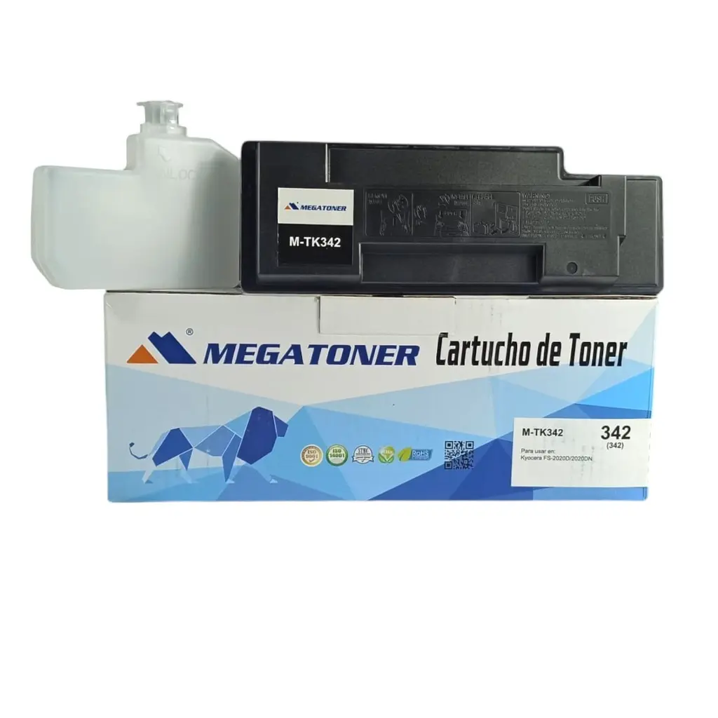 Tóner Kyocera 342 MEGATONER Genérico Negro TK342 Compatible con Kyocera FS-2020D 2020DN | Megatoner