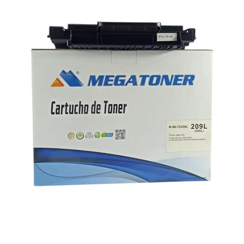Tóner Samsung MLT-D209L (209L) Negro Con Chip Compatible con ML-2853 ML-2855 SCX-4824 SCX-4828 | Megatoner