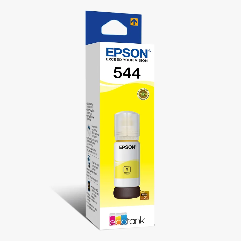 Botella de Tinta Amarilla Epson 544 (T544420) 65 ml  L3150 L3110 L3160 L5190 | Original