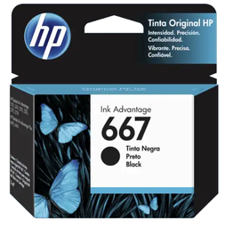 Cartucho de Tinta HP 667 Negro (3YM79AL-1) - Original
