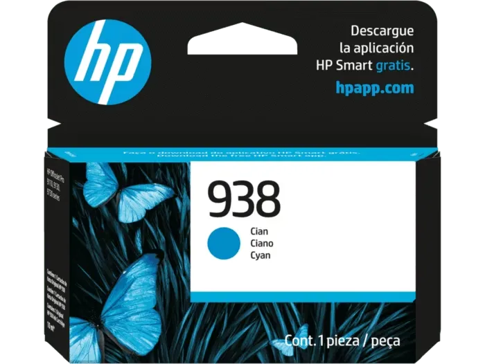 Cartucho de Tinta HP 938 CYAN (4S6X5PL) | ORIGINAL