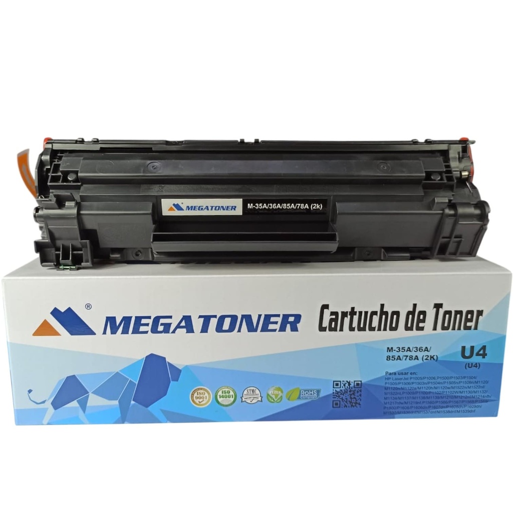 Tóner HP U4 (35A/36A/85A/78A) Compatible con HP M1212nf, P1102W | Megatoner