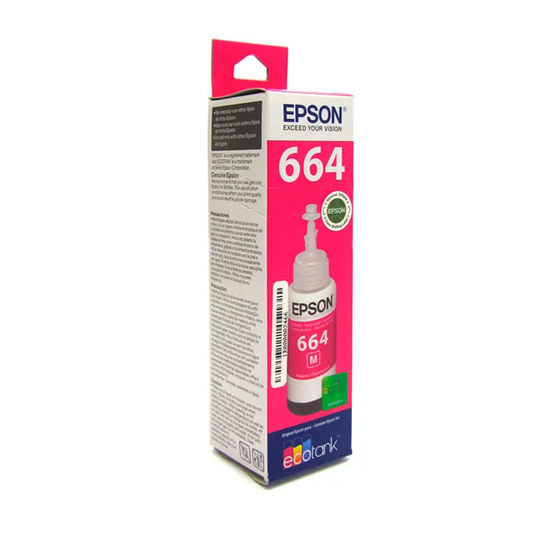 [215017] Botella de Tinta Epson 664 Magenta T664320 70 ml L120 L220 L310 L350 | Original