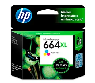 [211020] Cartucho de Tinta HP 664XL Tricolor (F6V30AL) | Original