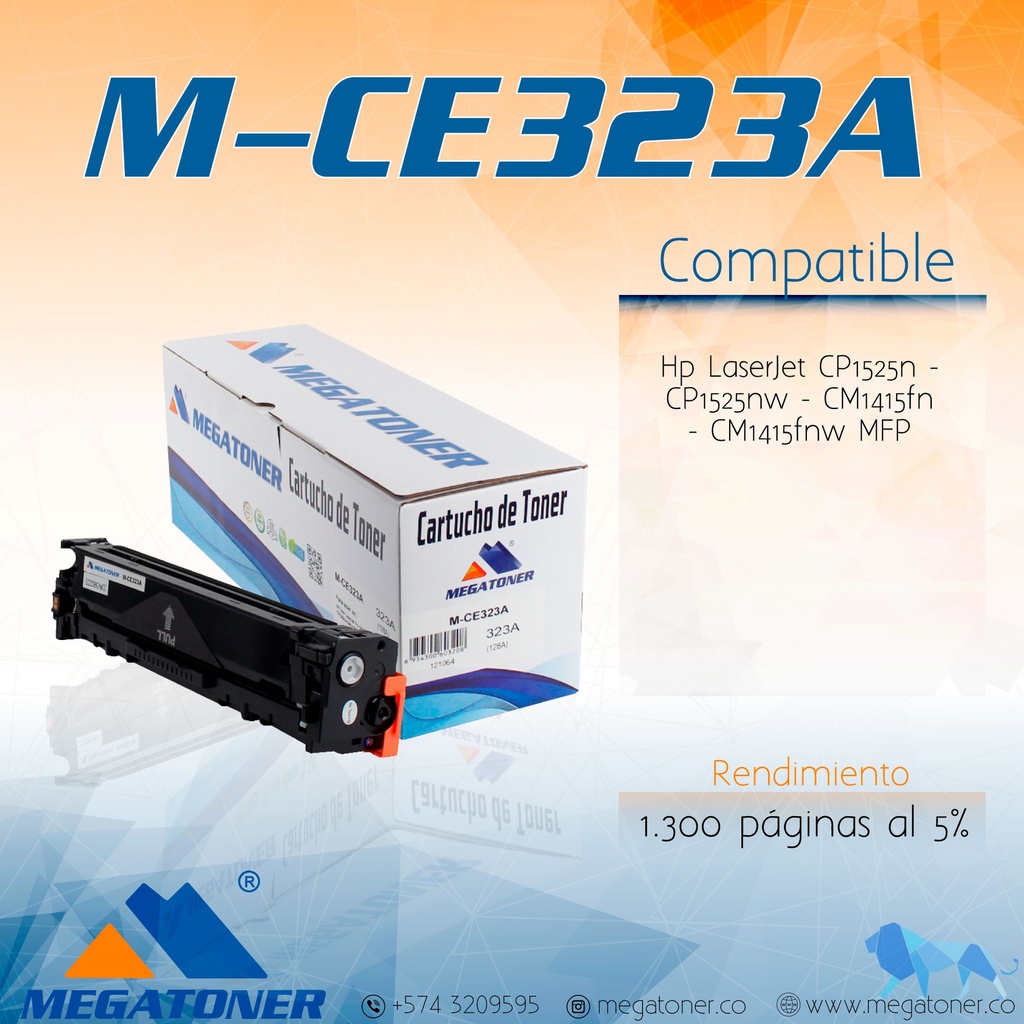 Cartucho MEGATONER M-CE323A (128A)