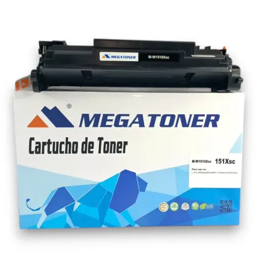 Tóner HP 151X Negro sin chip W1510X Compatible con HP 4003, 4103 | Megatoner