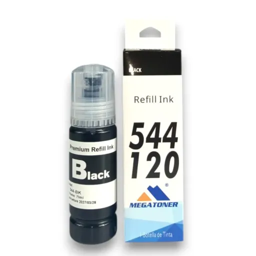 Botella de Tinta Epson 544 Negro T544120 Compatible con Epson L1110 L3110 L3150 L5190 | Megatoner
