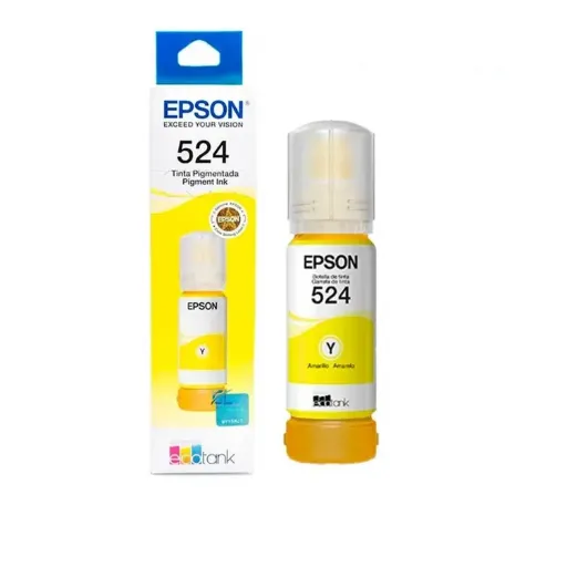 Botella de Tinta Epson 524 Amarillo T524420 | Original