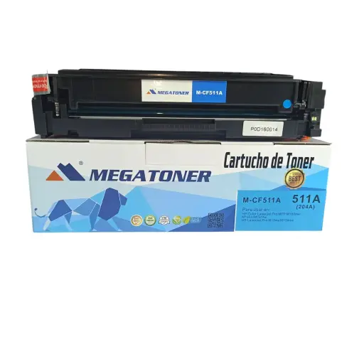 Tóner HP 204A Cian CF511A Compatible con HP M154, M180 | Megatoner