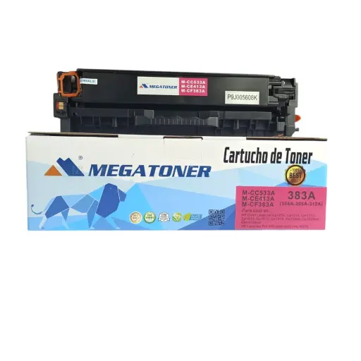 Tóner HP 304A/305A/312A Magenta CC533A/CE413A/CF383A Compatible con HP CM2320, CP2020, CP2025, 300 M351, 300 M375, 300 M475, Printer M451, M471, M475, M476 | Megatoner