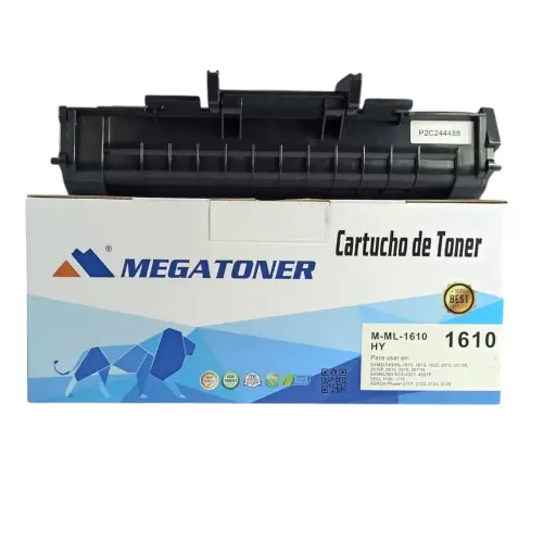 Tóner Samsung 1610 MEGATONER Genérico Negro ML1610 Compatible con Samsung ML-1610 1620 2010 2510 SCX-4521 y Xerox 3117 3122 | Megatoner